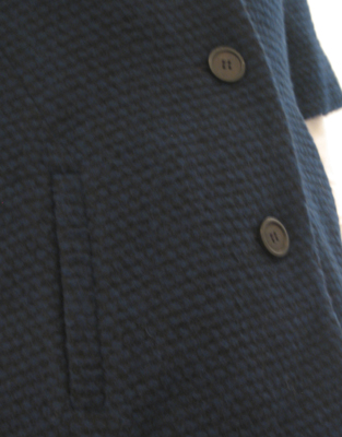 Opening Ceremony: Short Sleeved Flare Coat (Navy Wool)